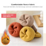 4 Pair Winter Woolen Coral Thermal Fleece Socks - Image 10