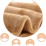 1 Pair 18-20 Inch Length Skin Color Woolen Inside Fleece Knee Warmer - Image 3