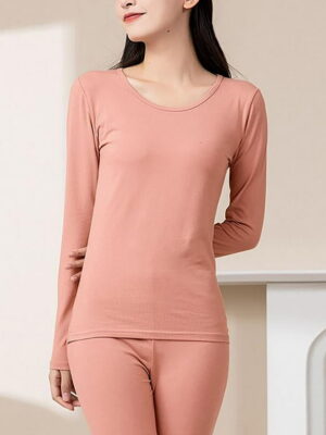 Women thermal Inside Fleece Shirt & Trouser